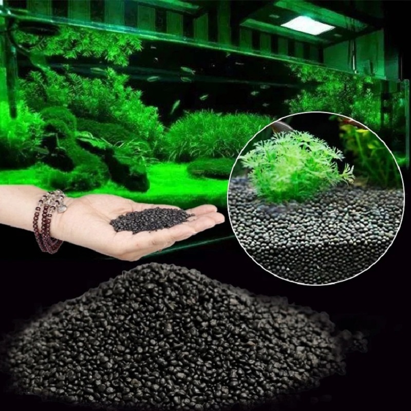 Aquarium Plant Nutrients - 水槽水草泥植物種子土壌水槽底砂栄養土壌黒泥水草水槽底土壌肥料