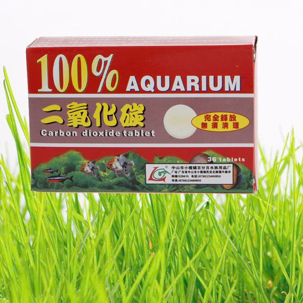 Aquarium Plant Nutrients - 36 個 CO2 錠二酸化炭素補充ディフューザー水槽水族館記事使いやすい水族館二酸化炭素錠