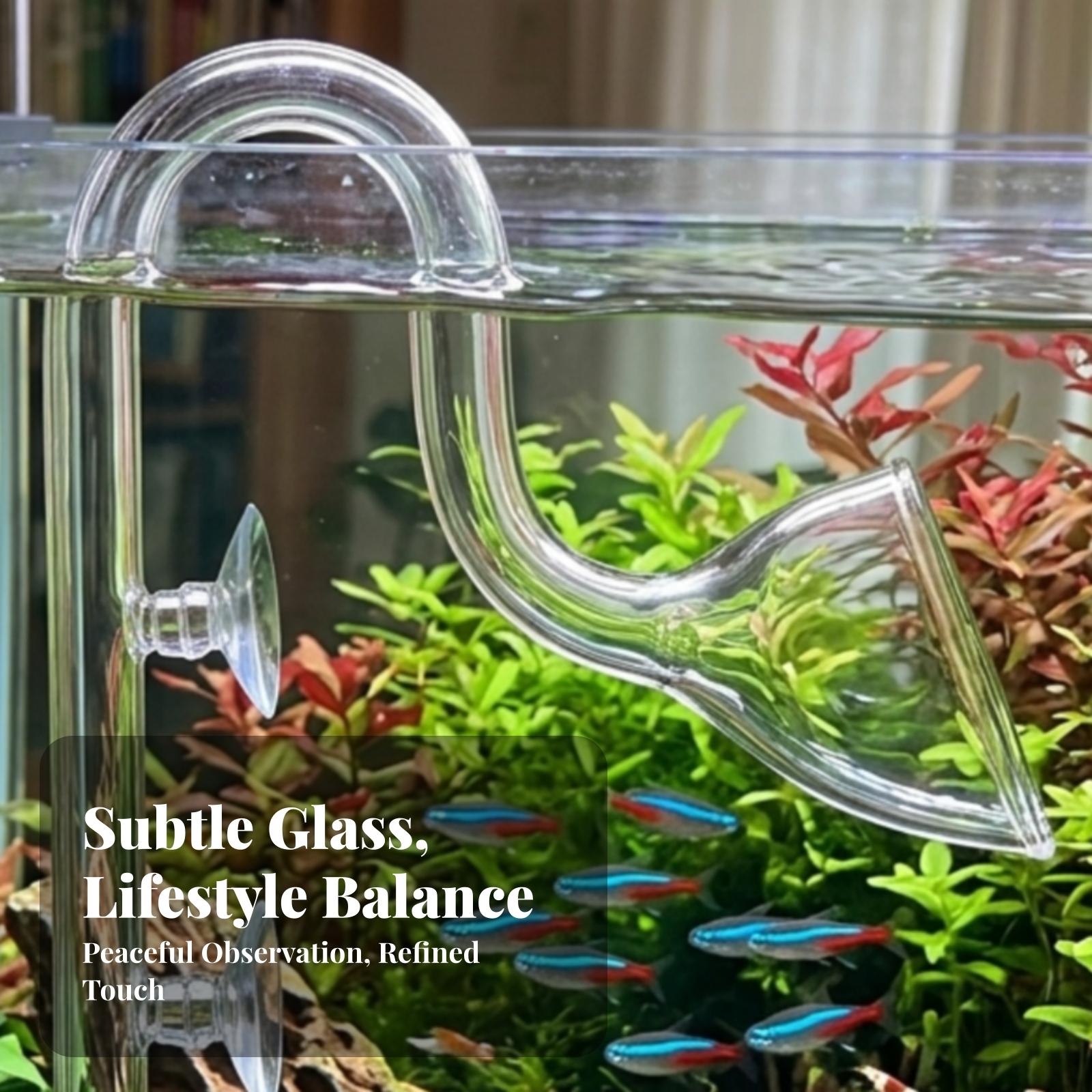 Aquarium For Planted Tank - 水槽フィルターの吸水口と排水口用透明リリーパイプセット、アクアスケーパー、水草水槽用スリムリリーパイプ
