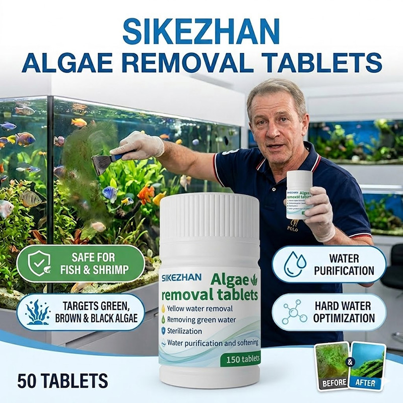 Aquarium Plant Vitamins - 高速藻類除去タブレット水槽浄水器クリーニングブロック水生植物に安全魚水槽クリアコントロール 150 個