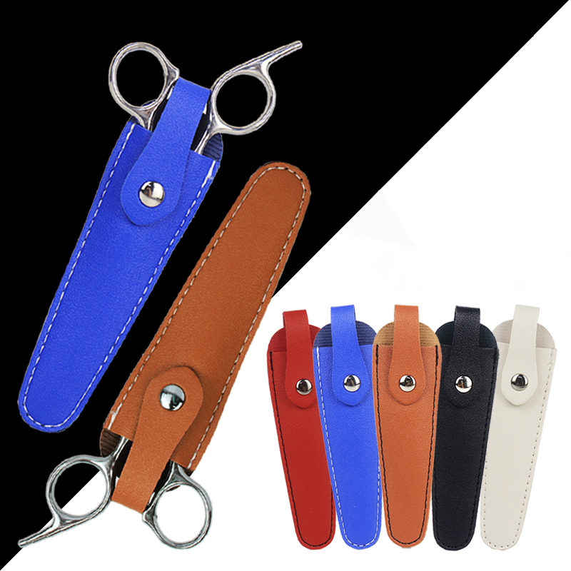 Trimming Scissor Set - サロンヘアはさみ保護カバー、PUレザー素材、ポータブル美容ツール保護バッグヘアアクセサリー用