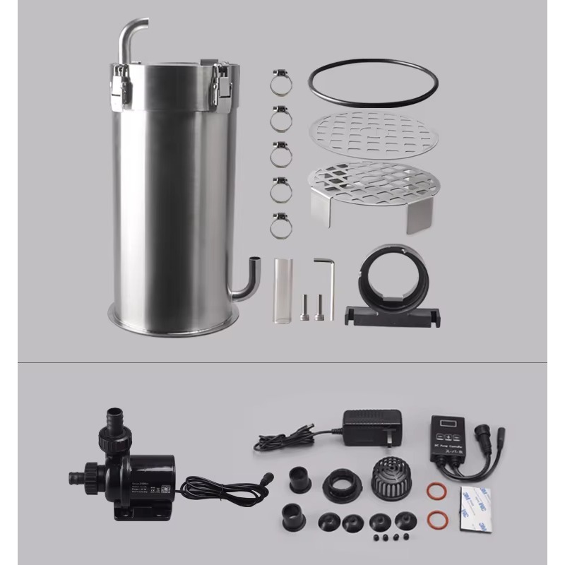Aquarium Planted Tank Filter - Oqオリジナル工場製水槽アクセサリー ステンレス製水槽用外部フィルターキャニスター 水草水槽用