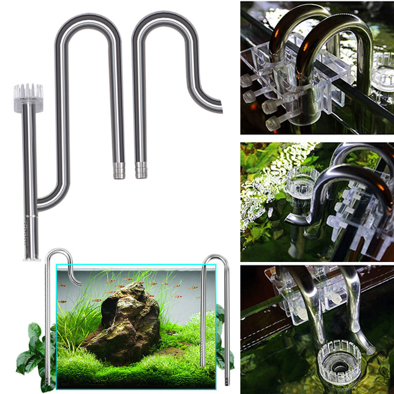 Aquarium Planted Tank Filter - 新しい水槽の底部ステンレス鋼と回転フィルターを備えた魚の植物の植物のための水耕栽培の新しい