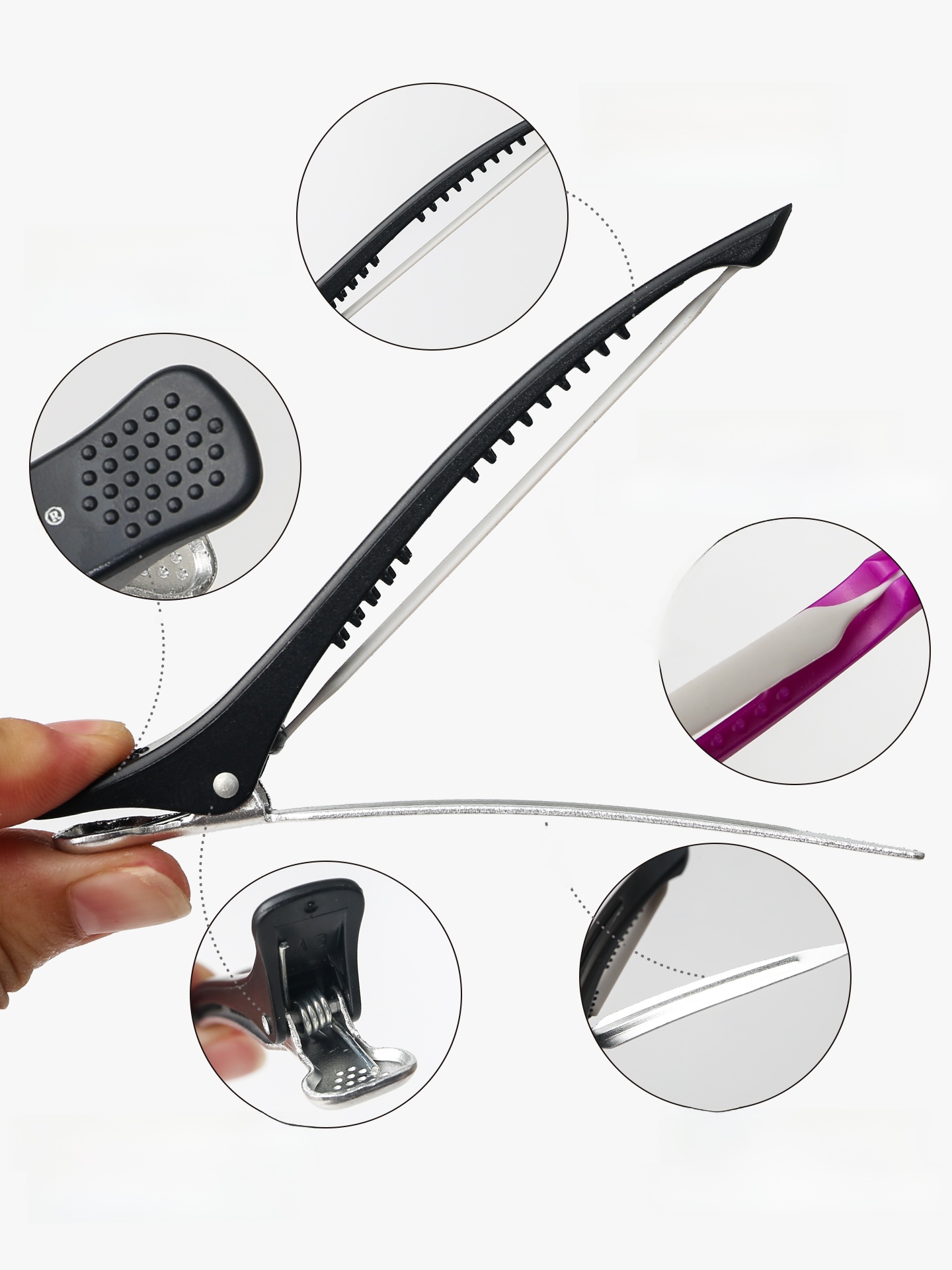ヘアスタイリングダックビルクリッププロフェッショナルヘアサロ - Trimming Scissor Set のレビューと価格