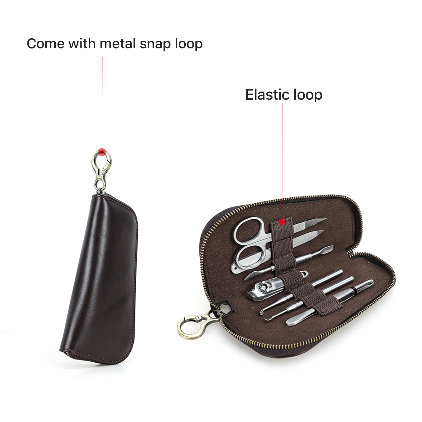 本革製マニキュアセット・ペディキュアキット・ネイルグルーミン - Trimming Scissor Set のレビューと価格