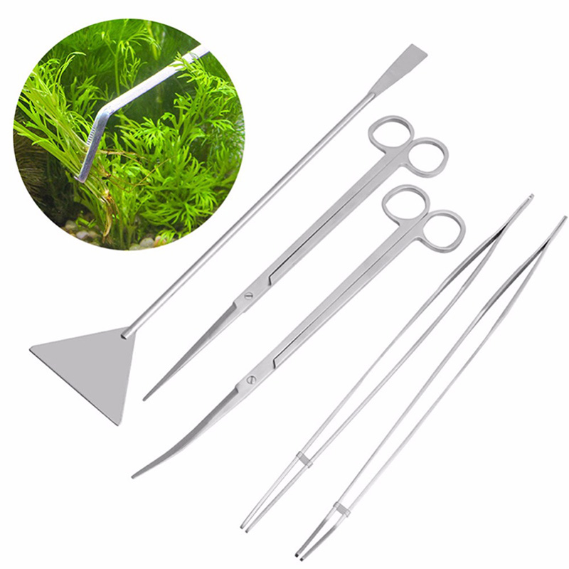 プロの水槽メンテナンスツールキット、水槽クリーナー、ピンセッ - Planted Aquarium Maintenance Kit のレビューと価格