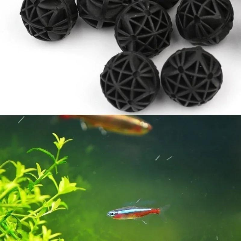 50個入り 16mm アクアリウム用バイオフィルターボール  - Aquarium Planted Tank Filter のレビューと価格