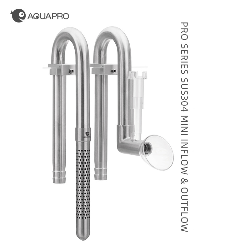 AQUAPRO ミニステンレス鋼流入流出スキマーパイプ水族館 - Aquarium Planted Tank Filter のレビューと価格