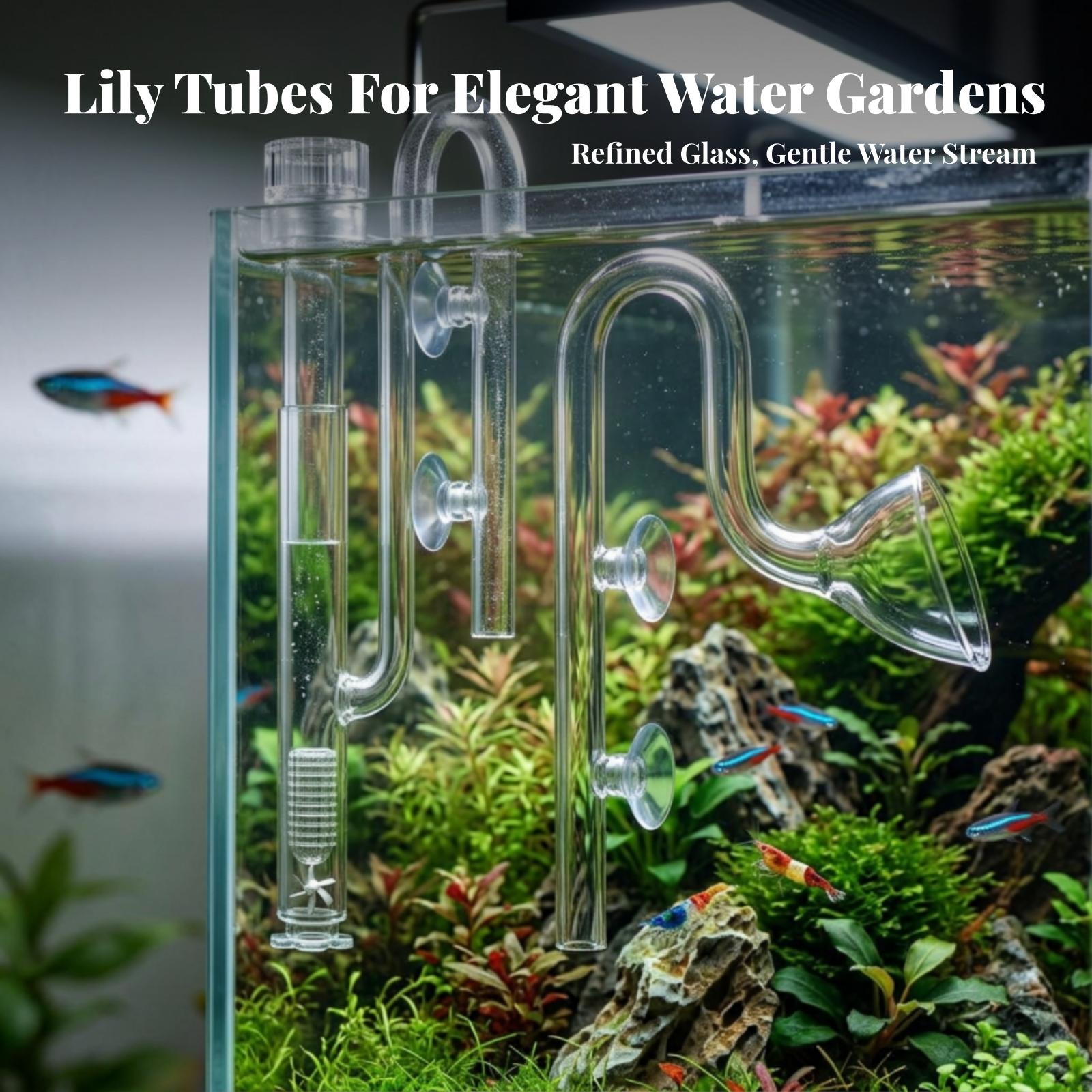 水槽フィルターの吸水口と排水口用透明リリーパイプセット、アク - Aquarium For Planted Tank のレビューと価格