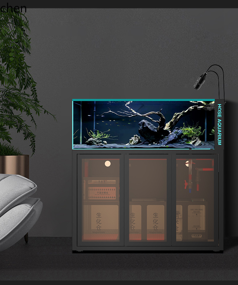 ZML 水槽水族館底フィルターリビングルーム超透明ガラスバッ - Aquarium Planted Tank Filter のレビューと価格