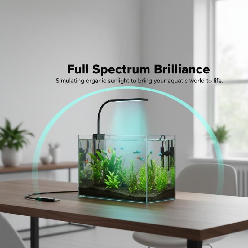 USB水槽クリップライトフレキシブルネックフルスペクトルLE - Aquarium Planted のレビューと価格