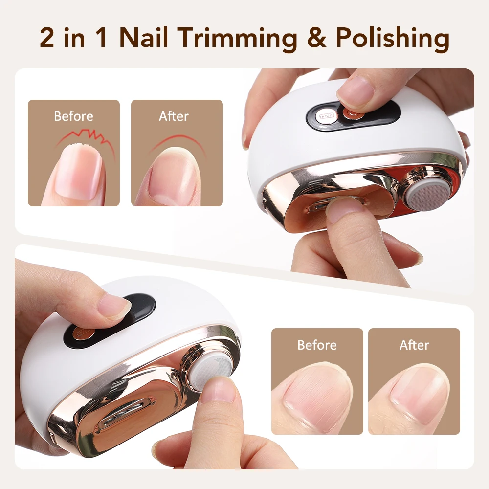 2 in 1 多機能電動爪切り 3スピード爪磨き自動爪トリマ - Trimming Scissor Set のレビューと価格