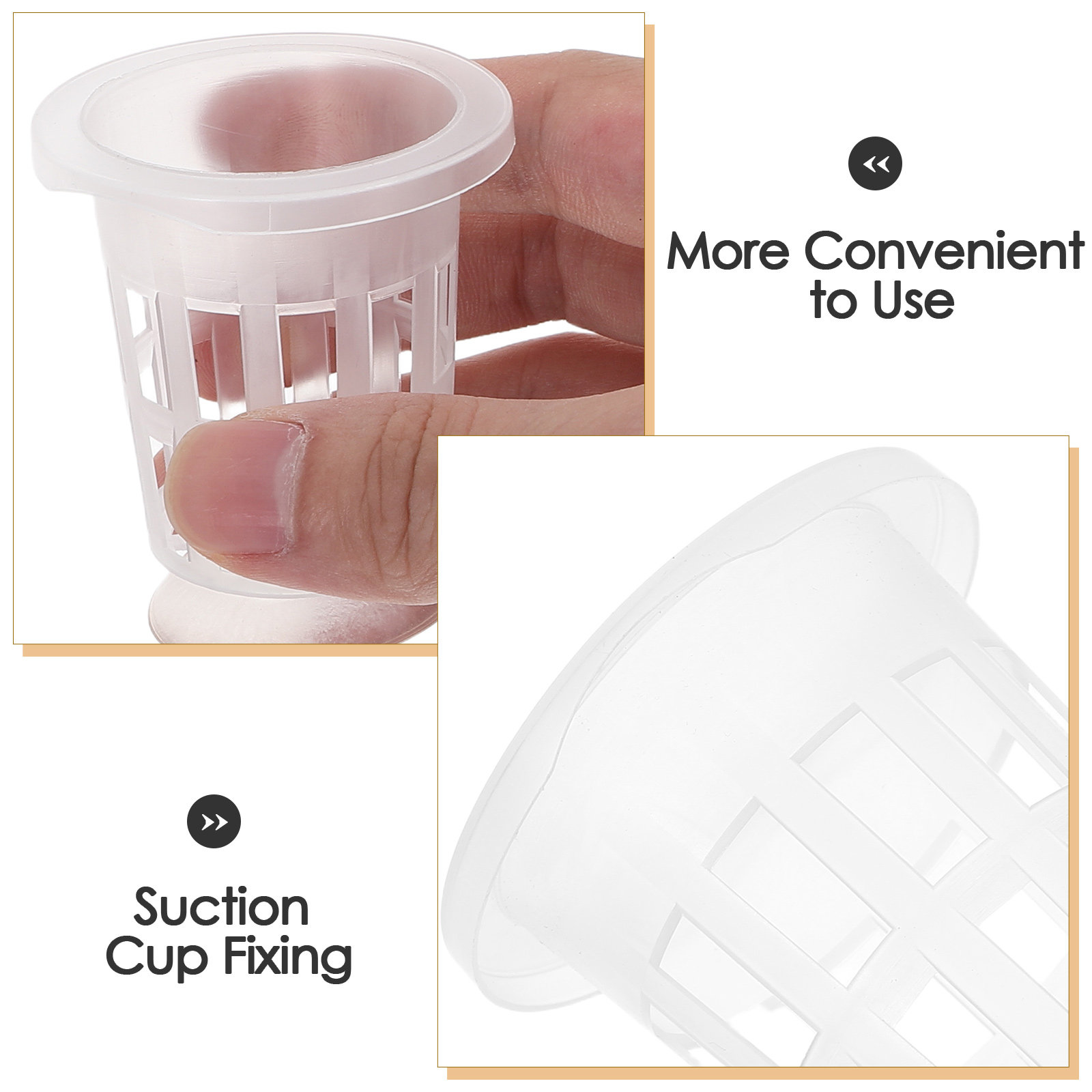 吸盤付き水耕栽培ネットポット1セット、高強度メッシュ植物バス - Aquarium For Planted Tank のレビューと価格