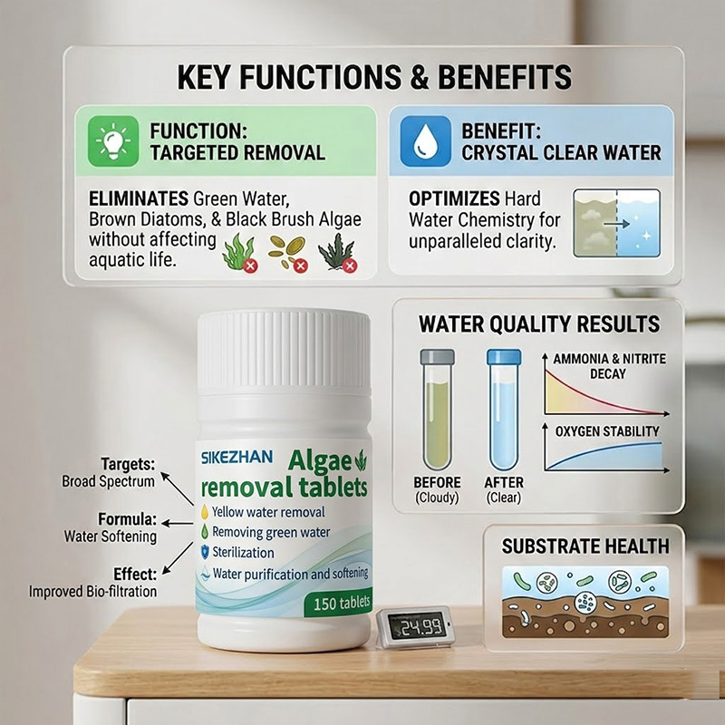 高速藻類除去タブレット水槽浄水器クリーニングブロック水生植物 - Aquarium Plant Vitamins のレビューと価格