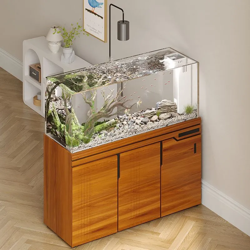 大型超白ガラス水槽、リビングルームの水槽造園、水生植物、蘭寿 - Aquarium Planted Tank Filter のレビューと価格