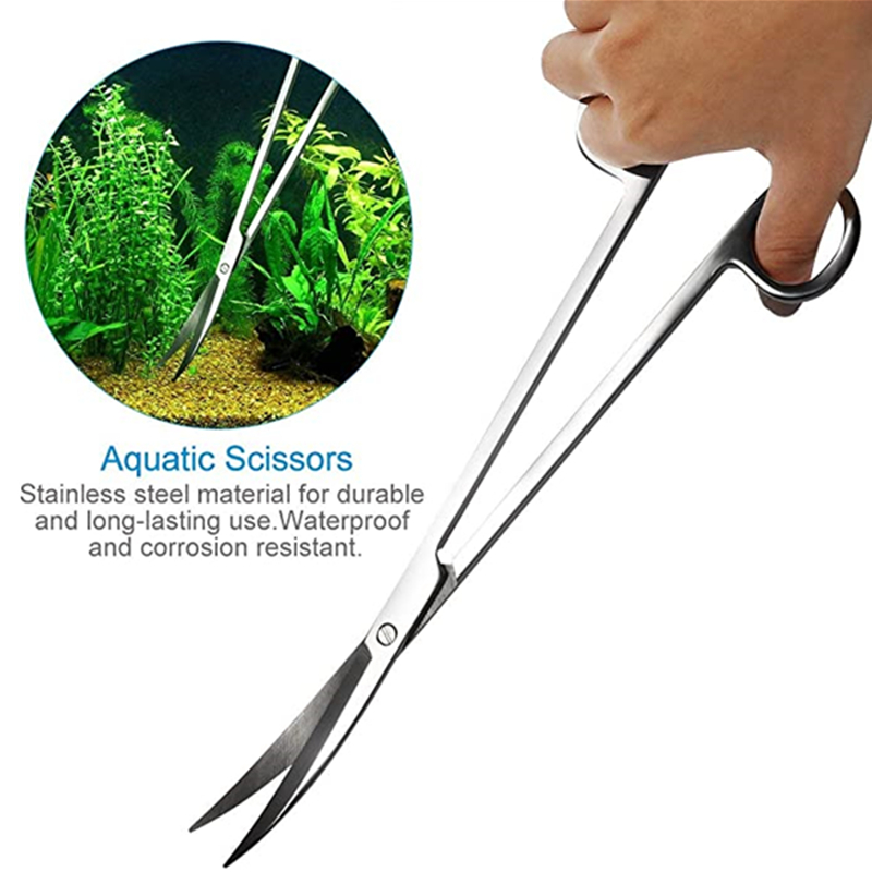 水族館アクセサリーハードステンレス鋼水族館ツールはさみピンセ - Planted Aquarium Maintenance Kit のレビューと価格