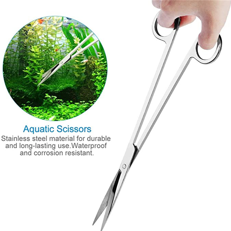 水族館アクセサリーハードステンレス鋼水族館ツールはさみピンセ - Planted Aquarium Maintenance Kit のレビューと価格