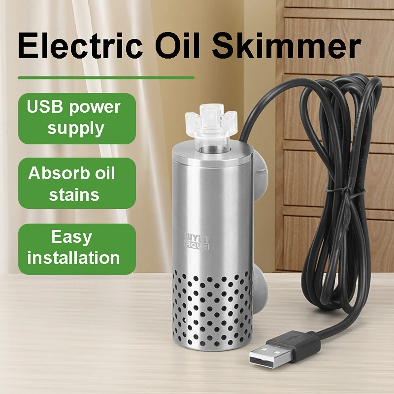 水槽用電動油膜除去フィルム 魚タンク ステンレス製USBフィ - Aquarium Planted Tank Filter のレビューと価格