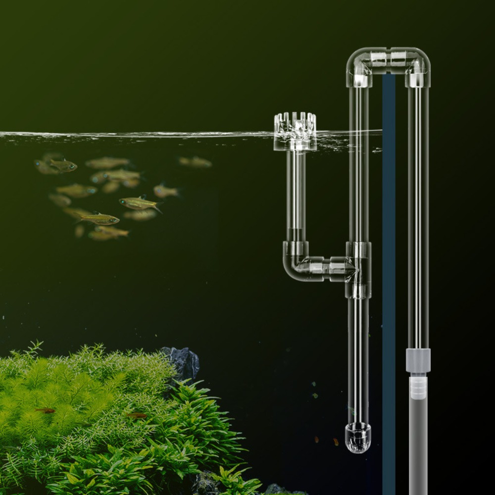 DIYクリアアクアリウムスキマーアクリル製リリーパイプ回転式 - Aquarium Planted Tank Filter のレビューと価格
