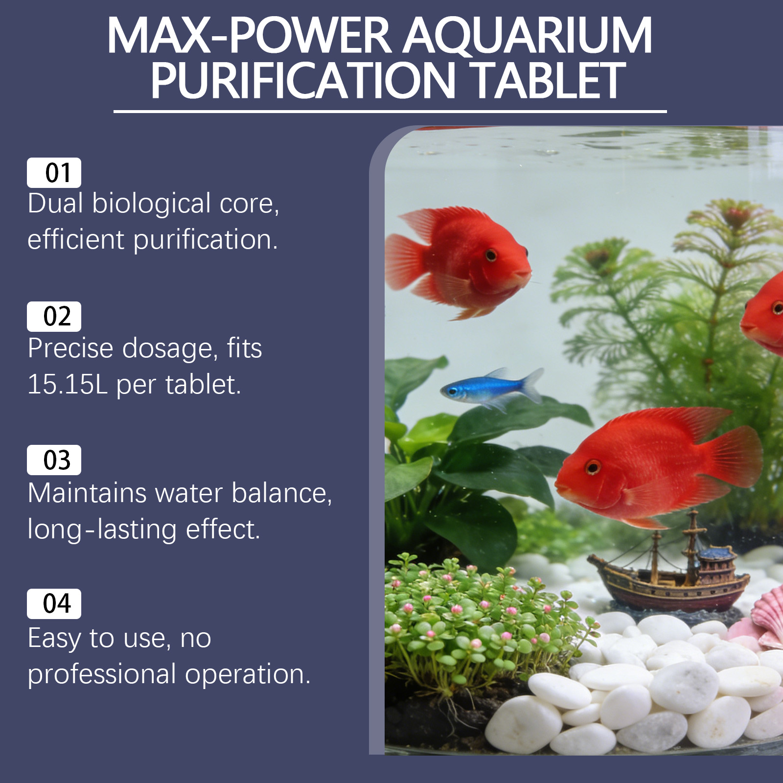 水槽用藻類除去タブレット、濁った緑色の水をすばやく浄化、藻類 - Planted Aquarium Cloudy Water のレビューと価格