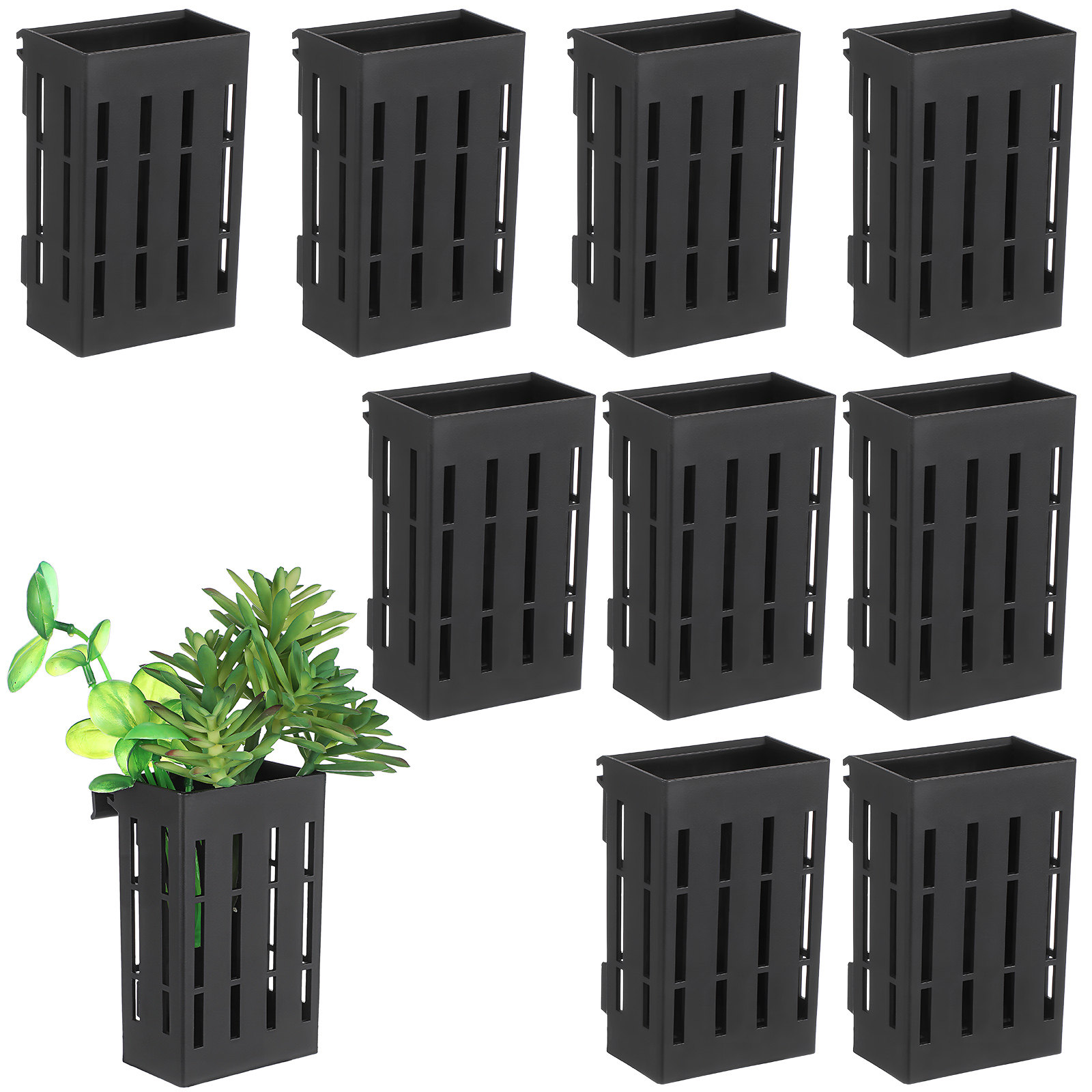 水槽用吊り下げプランター10個セット、溝付きプラスチック製水 - Aquarium For Planted Tank のレビューと価格