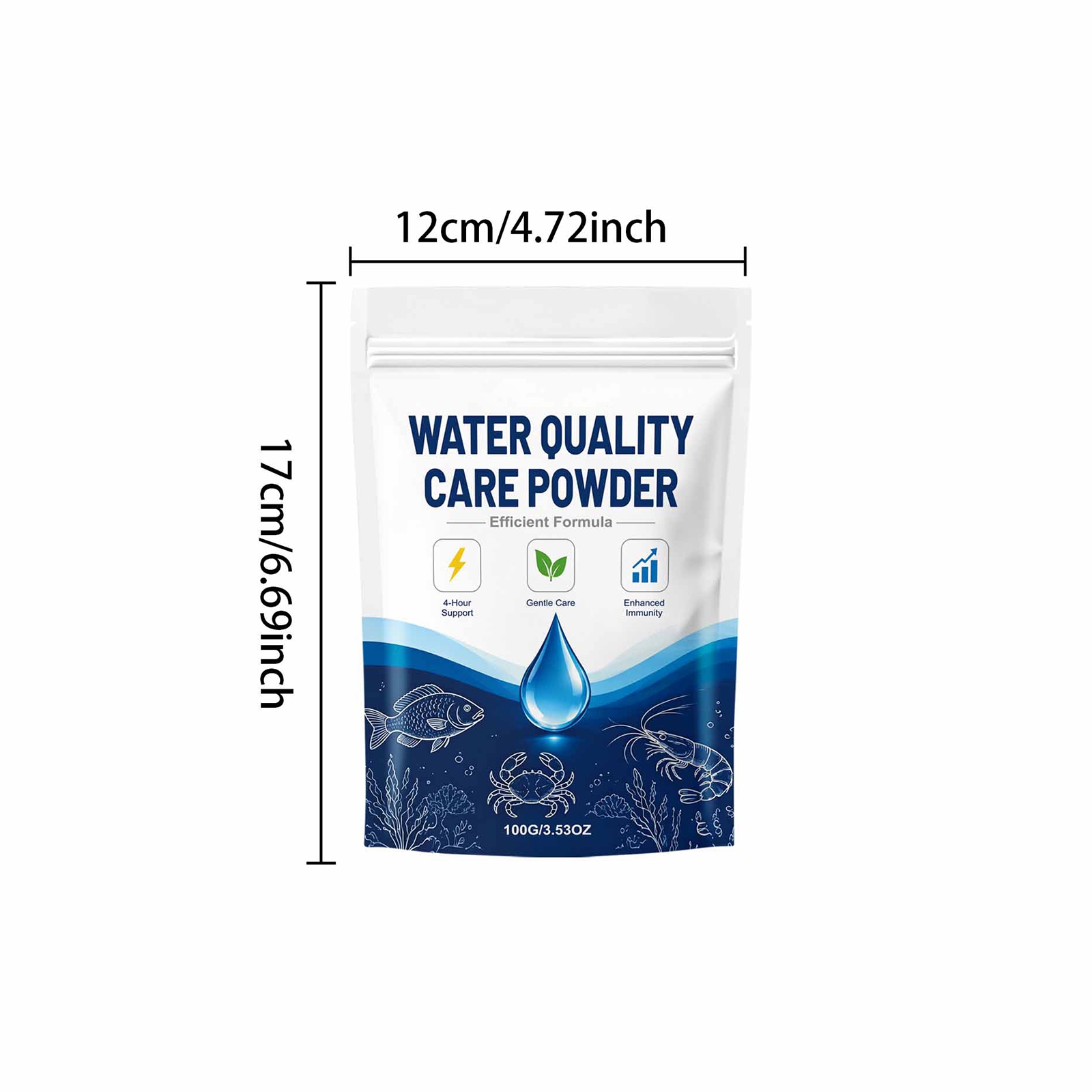 1/2/3/5 個のクリーナー水浄化粉末、濁水用、長持ちする - Planted Aquarium Cloudy Water のレビューと価格