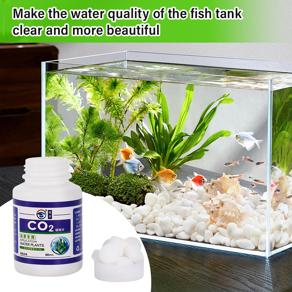 60個入りCO2タブレット 水草水槽用 水生葉浮草植物 CO - Aquarium Plant Vitamins のレビューと価格
